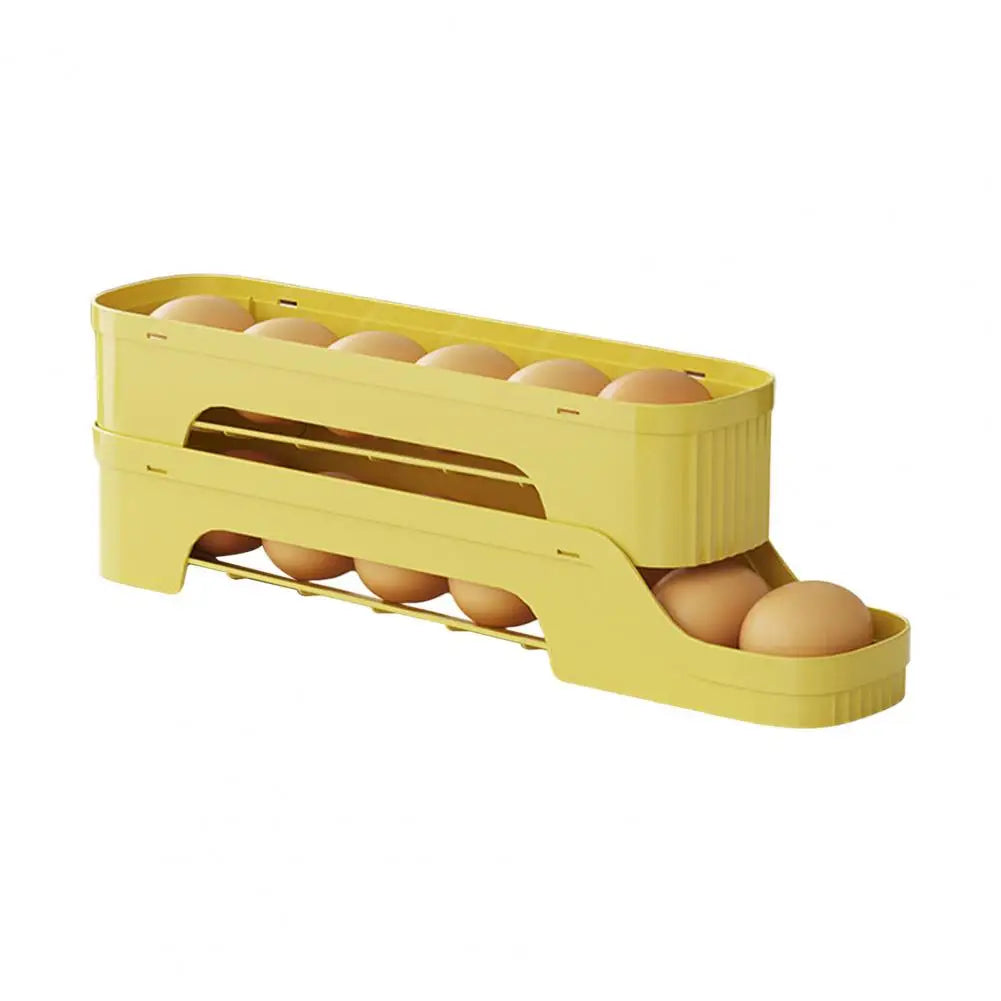 EggMate | Selbstrollende Eierbox | Platzsparend & Praktisch | Flexibles Design