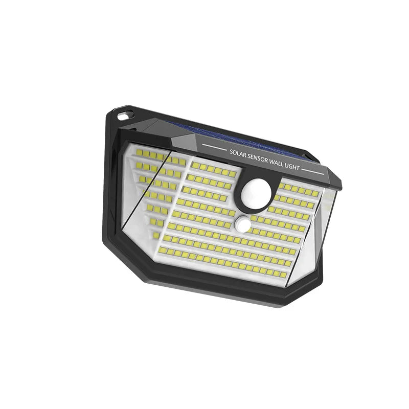 LumaLight T22 | Solarbetriebene Wandleuchte | Bewegungssensor & Wetterfest | 178 LEDs