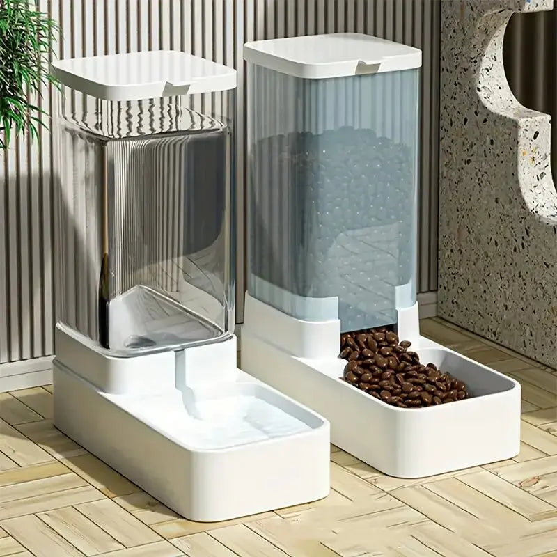 PetFlow Plus | Futter- und Wasserspender | Automatisch & Stromfrei | BPA-frei
