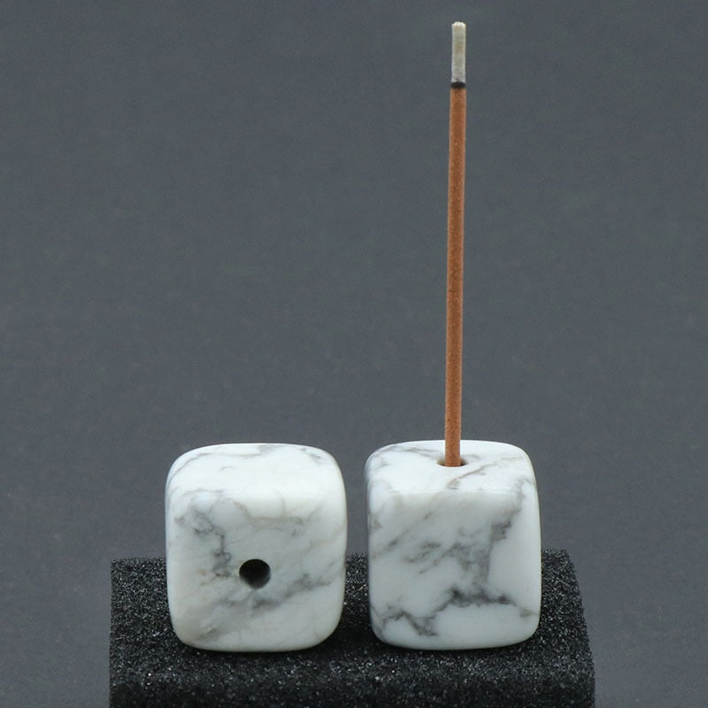 StoneAura Incense Holder | Edler Räucherstäbchenhalter aus Naturstein | Heilige Energie für dein Zuhause