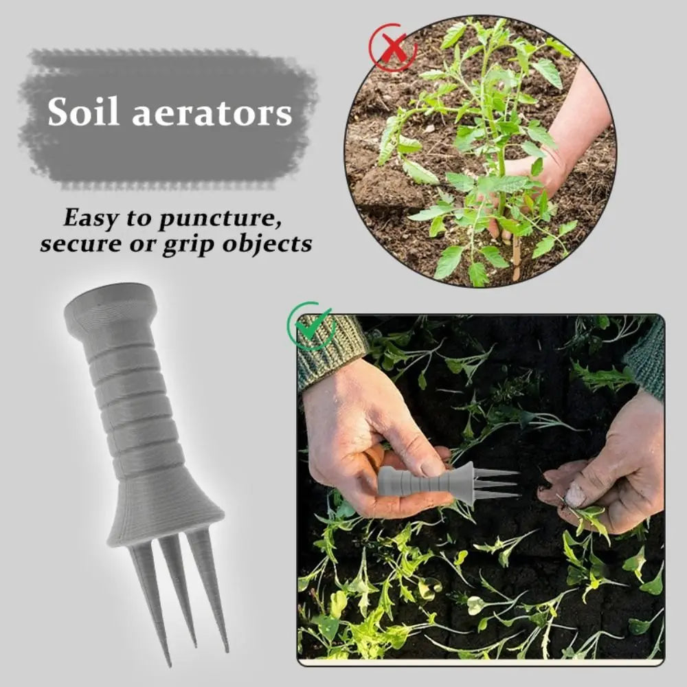 Aerogreen Bodenlüfter | Handlich & Ergonomisch | Für Rasen, Beete & Unkrautlockerung | 14,7×5 cm