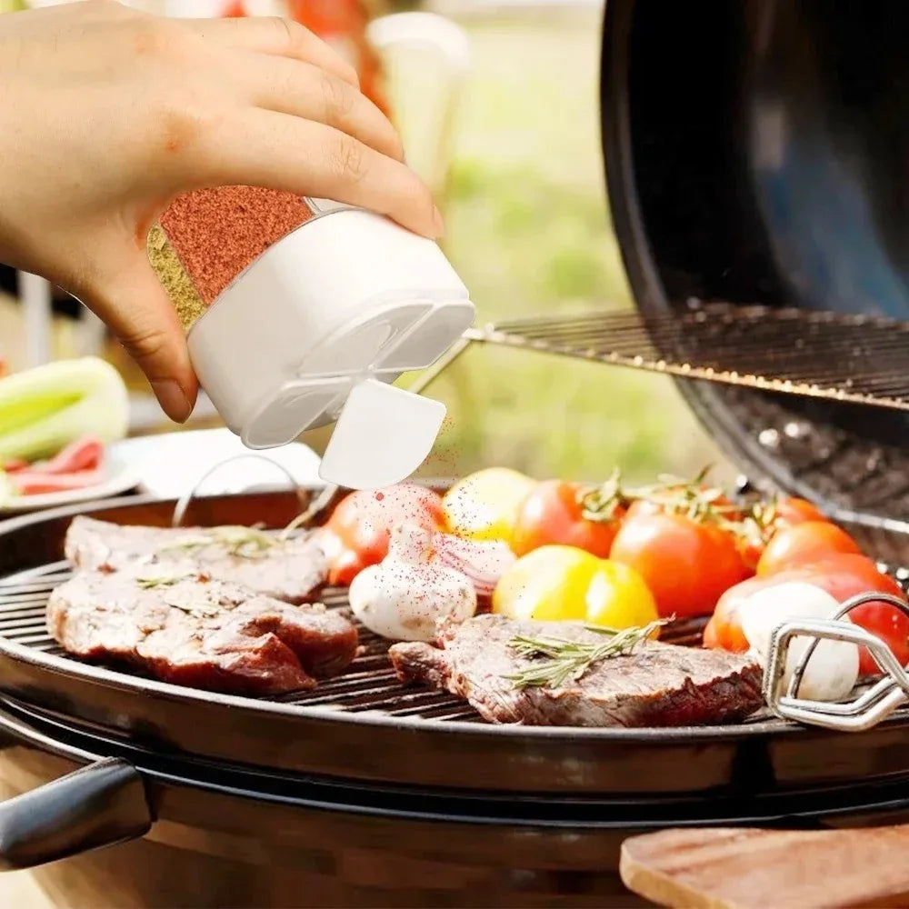 SpiceryX Gewürzdose | Kompakt & Bruchsicher | Für BBQ & Camping | 8,5×6,5 cm