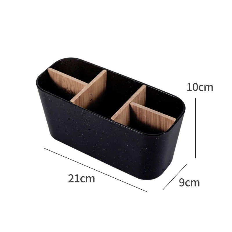 Natuvera BathDock | Bambus Organizer | Stilvoll & Vielseitig | Für Bad & Schminktisch