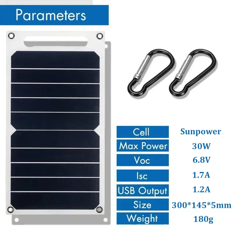 Sunivera Solar Charger | Ultradünn & Leicht | 6W USB Panel | Wetterfest & Tragbar