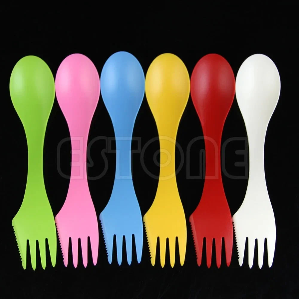 TrekMate SporkSet | 3-in-1 Outdoor-Besteck | Hitzebeständig & Langlebig | 6er Set