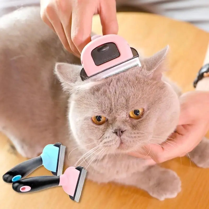 FellProfi | Unterwollbürste | 2-in-1, Austauschbar & Ergonomisch | Für Hunde & Katzen mit mittlerem bis langem Fell