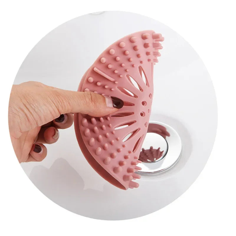 FlowGuard | Abflusssieb für Haare & Schmutz | Flexibles TPR-Material | Mit Griff