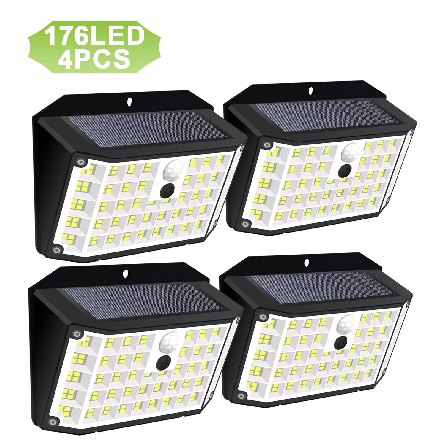LumiGuard SolarLight | 176 LEDs | 3 Beleuchtungsmodi | Wetterfest & Robustes Design