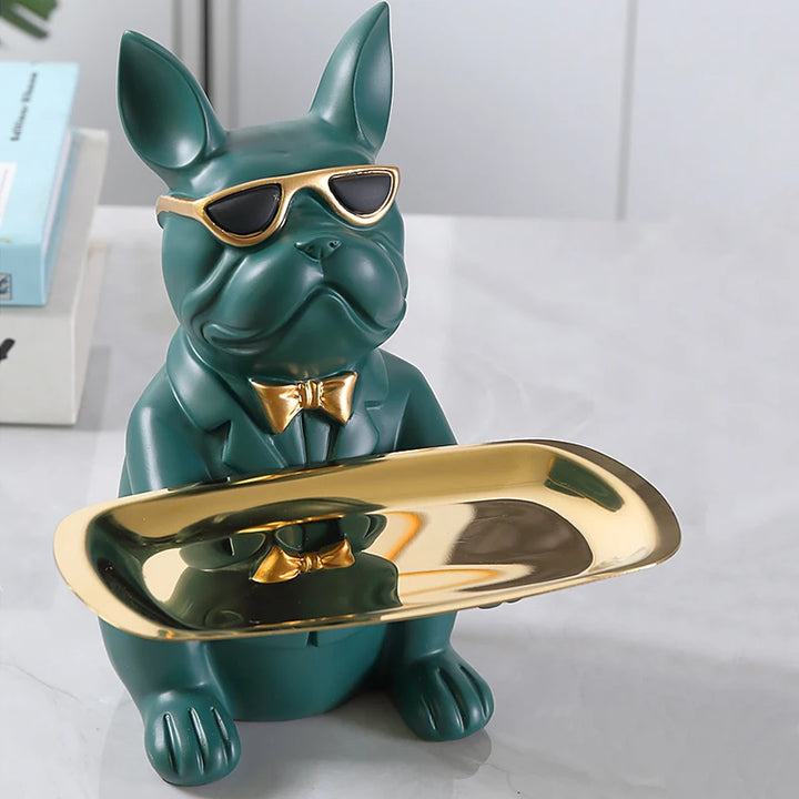 Bulldecor | Schlüsselhalter in Bulldoggenform | Robust, dekorativ & vielseitig | Für Flur, Büro, Schlafzimmer & Eingangsbereich