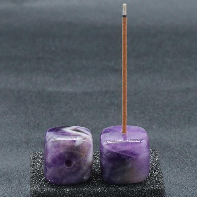 StoneAura Incense Holder | Edler Räucherstäbchenhalter aus Naturstein | Heilige Energie für dein Zuhause