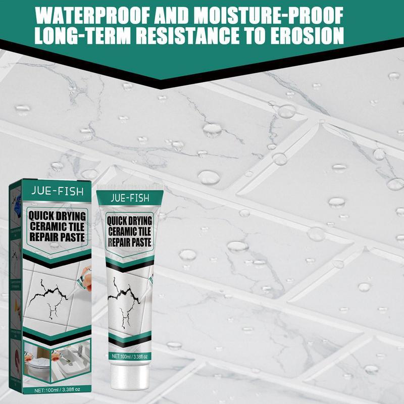 Fixuvo Fliesenpaste | Reparatur von Rissen & Kratzern | Für Keramik & Marmor | 100 ml