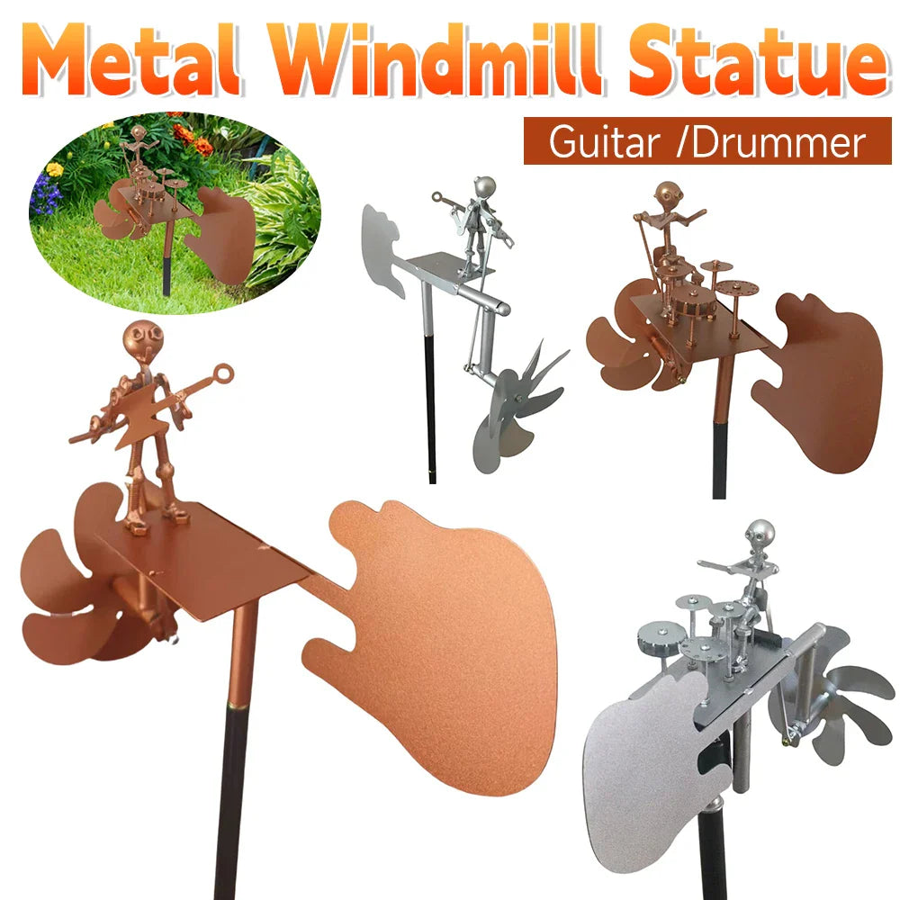 WindChord | Gitarren-Windskulptur | Handgefertigt | Windbetrieben