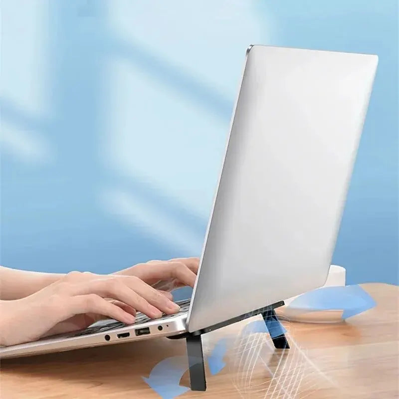 Ergolift StandMate | Laptop-Ständer Faltbar | Selbstklebend & Ergonomisch | Für Homeoffice & Reise