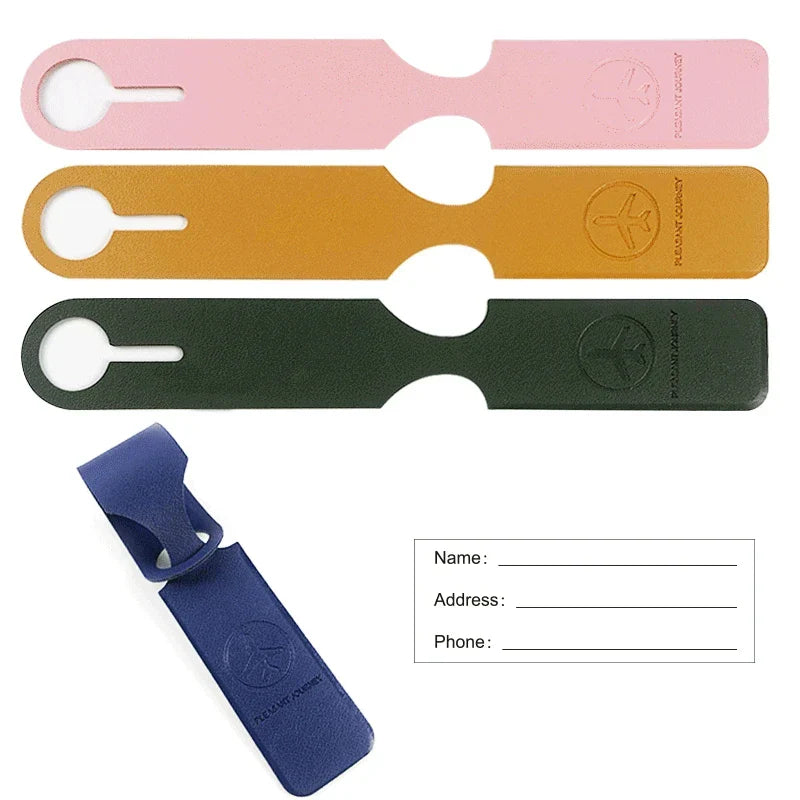 LuggageMate Kofferanhänger | Stilvolles PU-Leder | Wetterfest & Robust