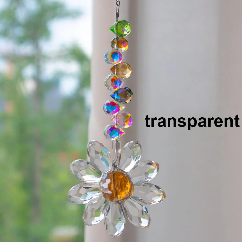 CrystalGlow | Kristall-Suncatcher | Regenbogenfänger | K9 Glas