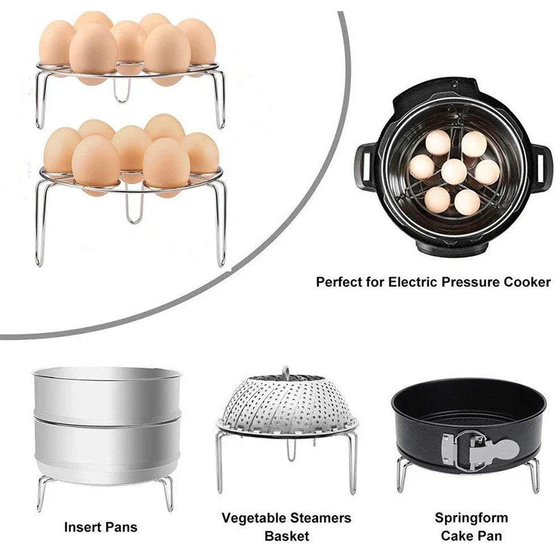 Eggura | Eier-Dampfgar-Rack | Edelstahl, 7er-Kapazität, Vielseitig | Küche & Meal Prep