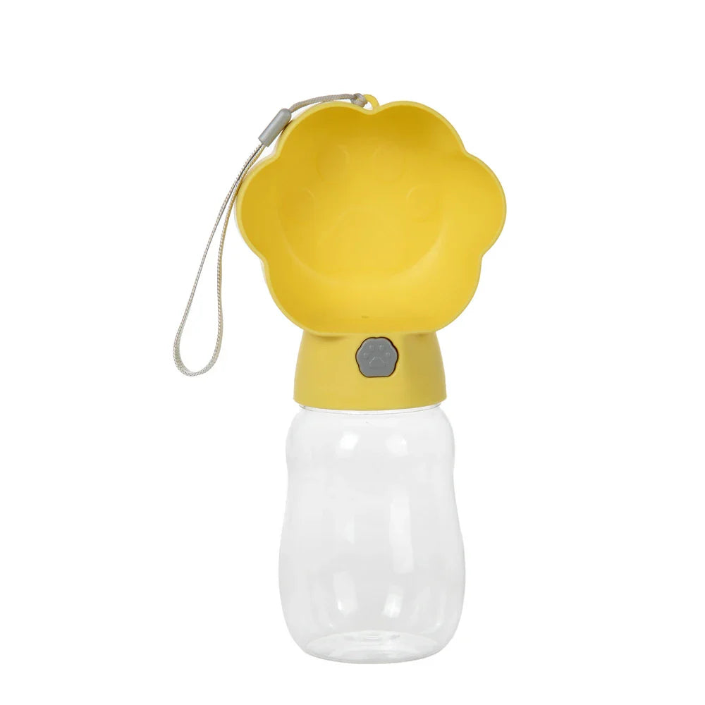 Pawava DuoGo | Wasser & Futterflasche | 2-in-1 Design | Für Unterwegs | Auslaufsicher & Kompakt