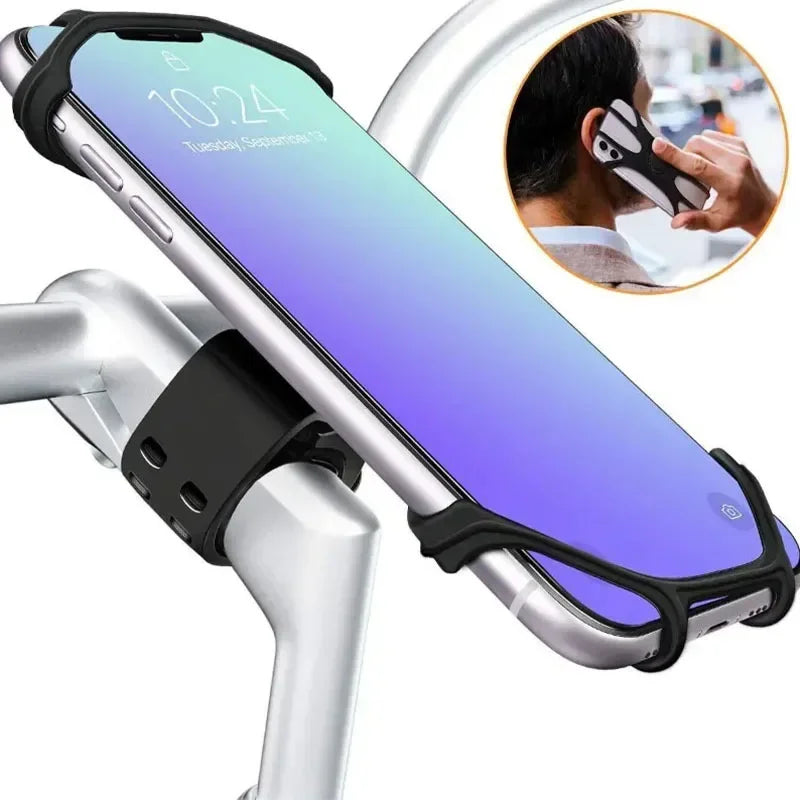 Movento BikeMount | 360° Handyhalterung | Silikon | Für Fahrrad & Motorrad