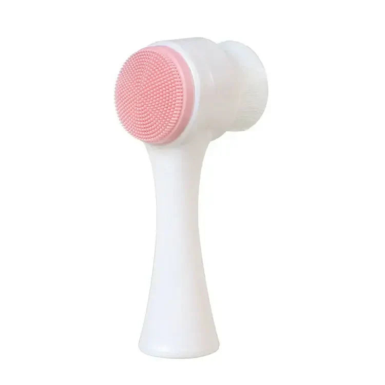 Skinora GlowBrush | 3D Gesichtsreiniger & Peeling-Tool | Doppelseitiges Silikondesign & Massageeffekt | Für Strahlend Reine Haut