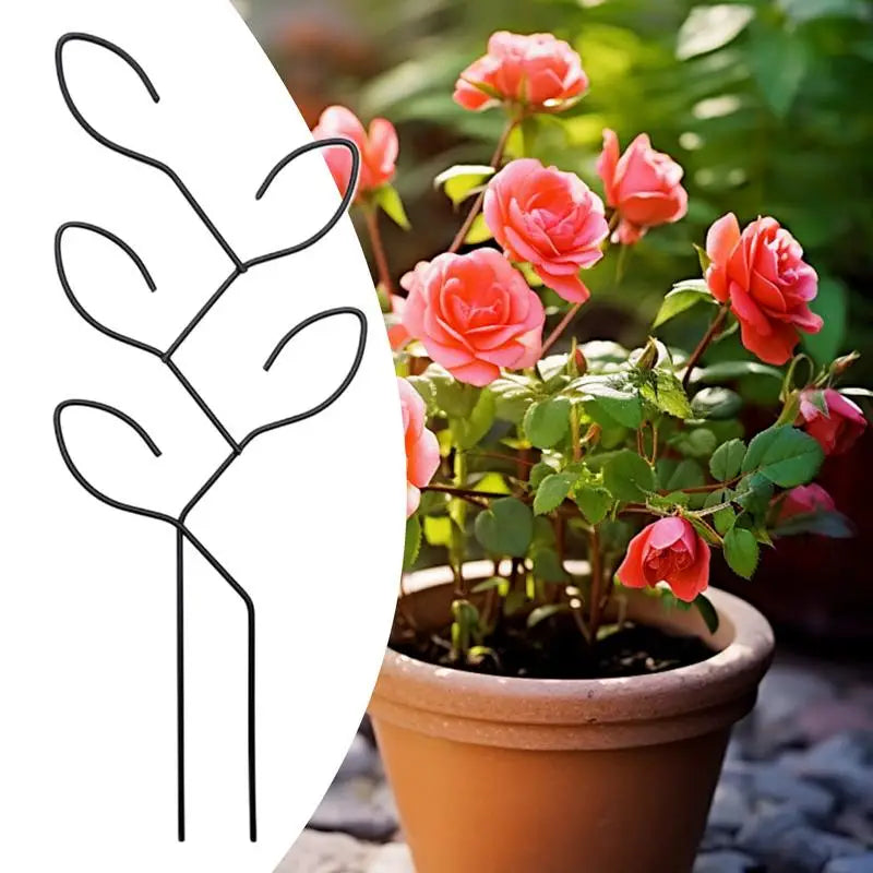 GreenSpire Metall-Rankhilfe für Kletterpflanzen | Rostfrei & Stabil | Für Innenräume & Garten | Dekoratives Blätterdesign