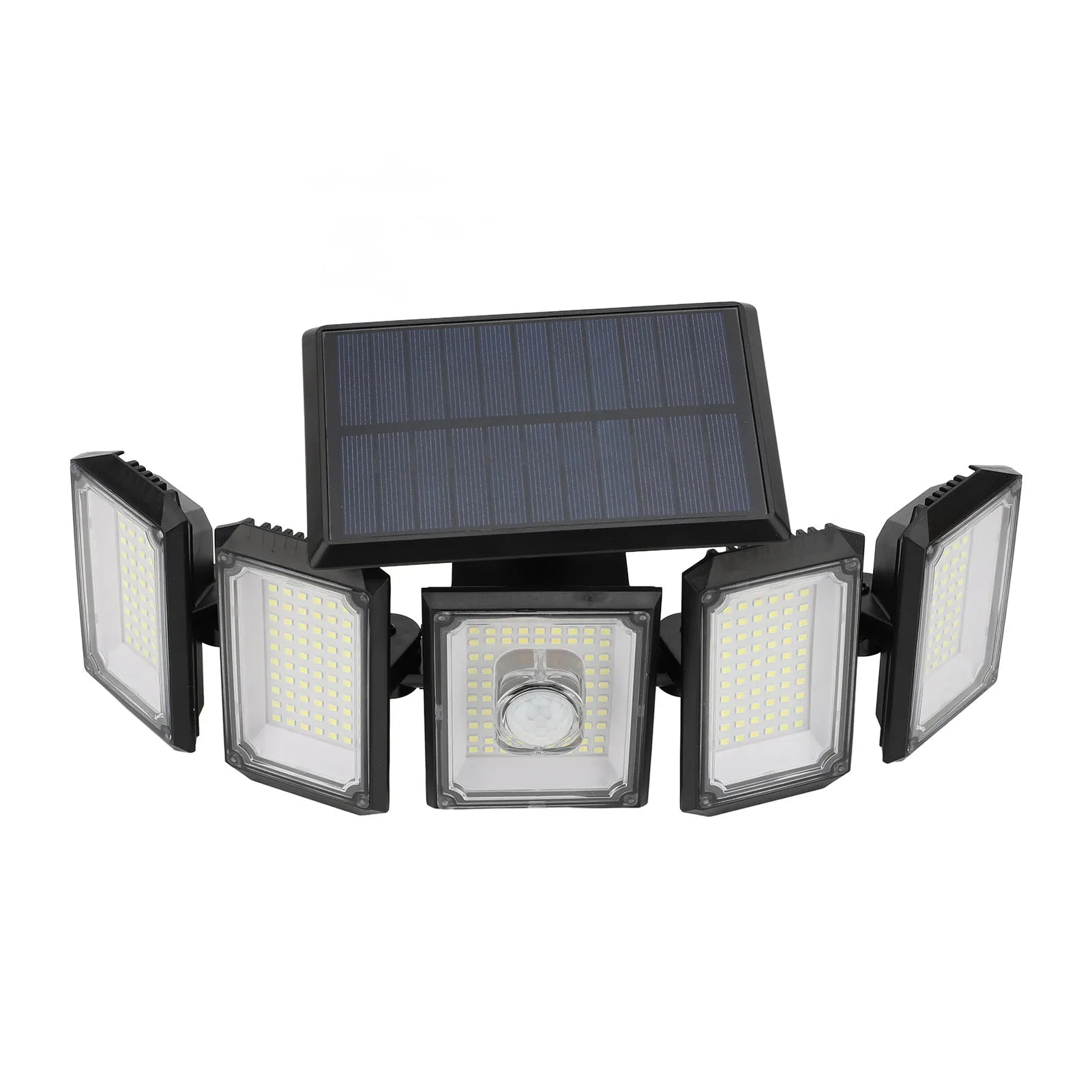 Lunavax BeamGuard | Solar Außenleuchte mit 300 LEDs | Bewegungsmelder & Fernbedienung | IP65 Wasserdicht | Für Garten, Einfahrt & Terrasse