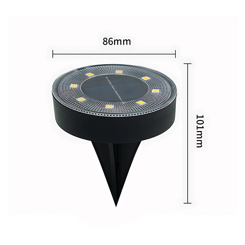 Terraluna Solar Bodenleuchte | Edelstahl | IP68 Schutz | 8 LEDs