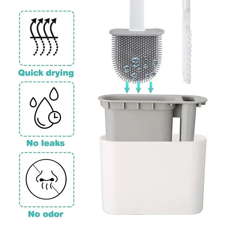 CleanPro | WC-Bürste | Flexibel, Antibakteriell & Ergonomisch | Modernes Design