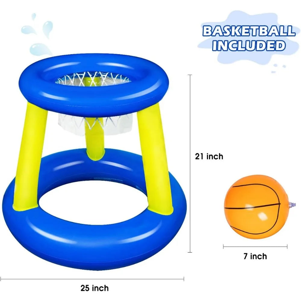 SplashHoop Pro | Aufblasbares Basketball-Set | Robuste Konstruktion | Für Pool & Garten