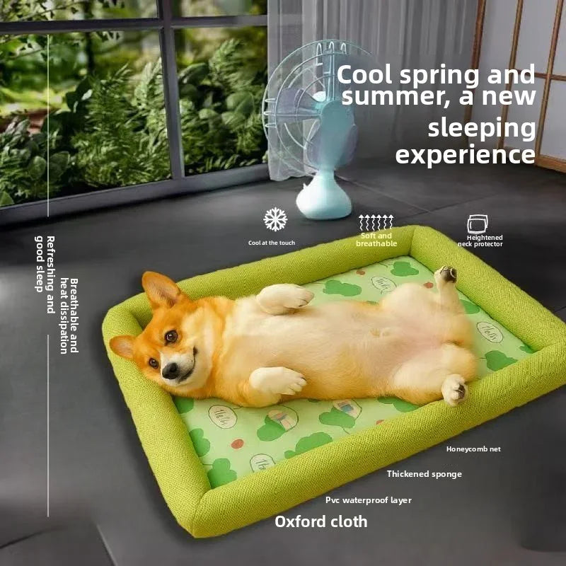 ChillPaw Mat | Atmungsaktive Kühlmatte | Für Hunde & Katzen | Pflegeleicht & Vielseitig