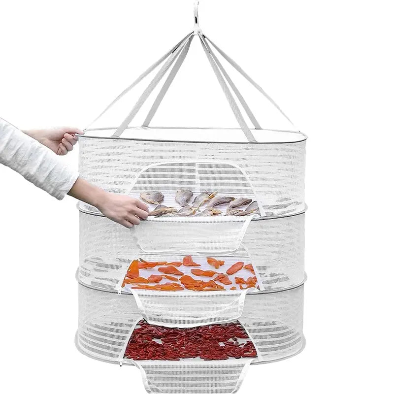 FlexiDry Trockennetz | Faltbar & Kompakt | Schnelltrocknendes Mesh-Design | 3 Ebenen
