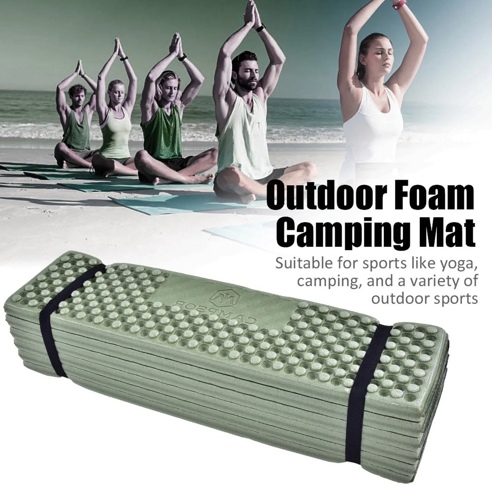 Campory Faltmatte | Ultraleicht & Wasserdicht | Egg-Groove Komfortstruktur | Outdoor Isomatte