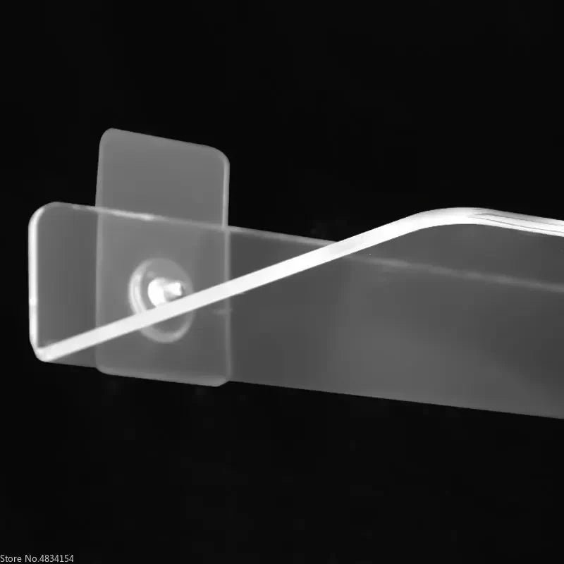 LumiShelf | Transparentes Acryl-Wandregal | Minimalistisches Design & Hohe Tragkraft | Für Bad, Küche & Wohnzimmer