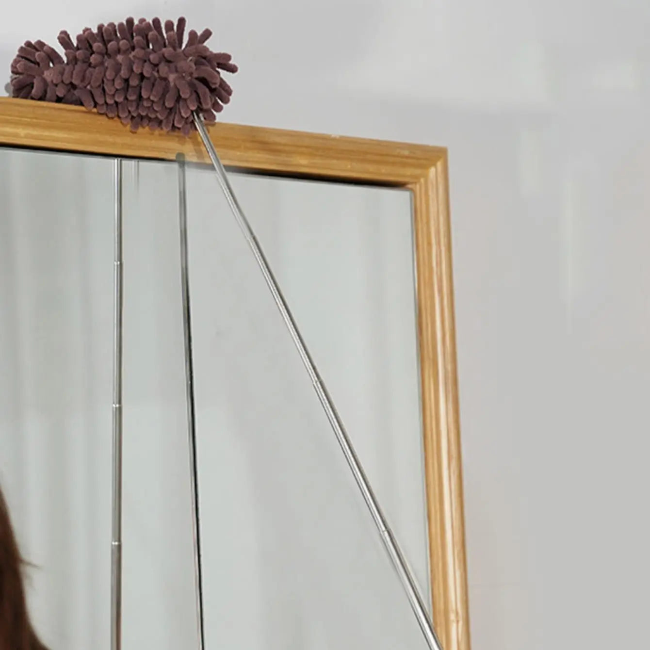 DustPro | Teleskop Staubwedel | Verlängerbar bis 80cm | Mit Chenille-Mikrofaser