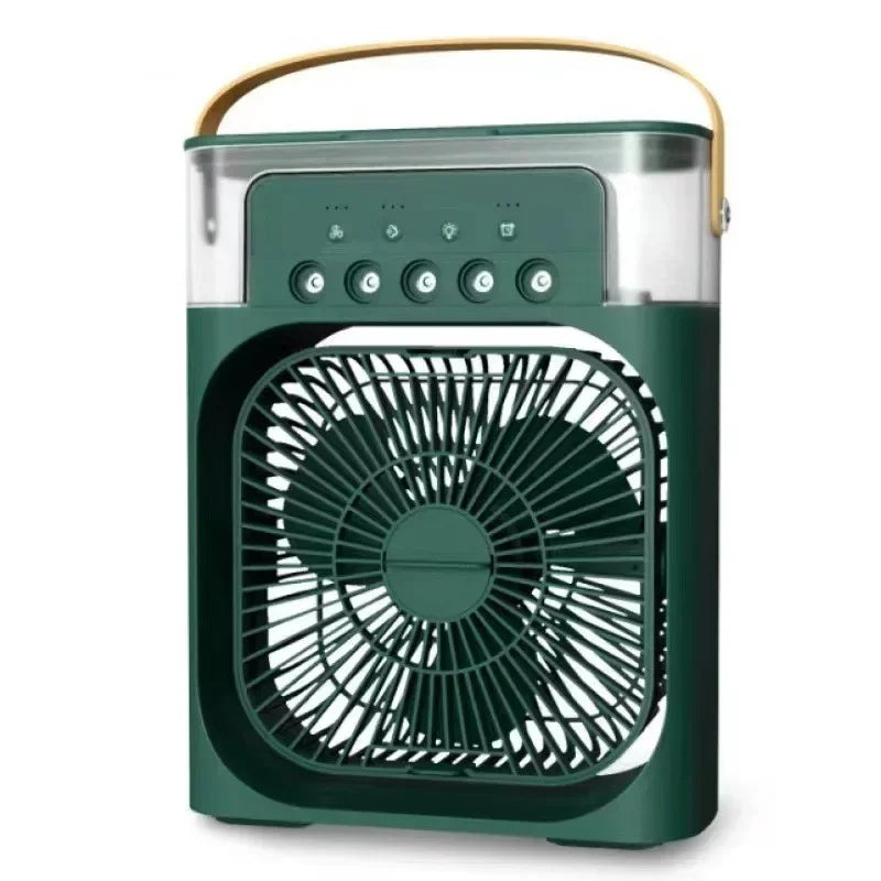 Auronix Mini Luftkühler | 3-in-1 Ventilator mit LED & Befeuchter | USB | 600ml Tank