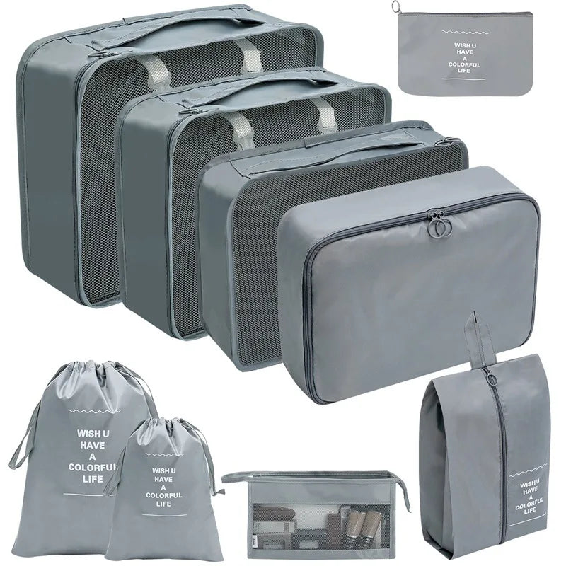 TravelPro Organizer Set | Platzsparend & Umweltfreundlich | 7-10 Teile für Perfekte Ordnung