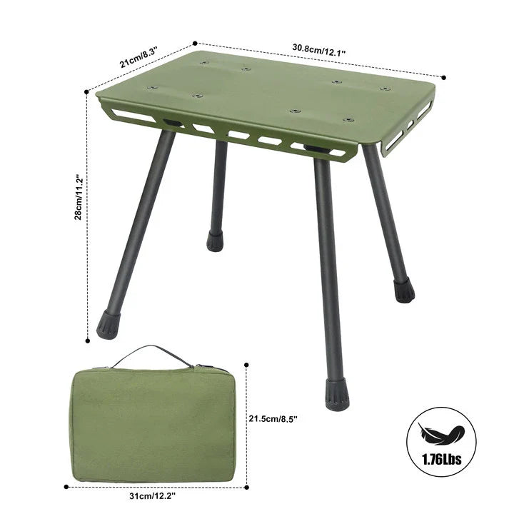 OutdoorPro | Faltbarer Campinghocker | Ultraleicht | Multifunktional