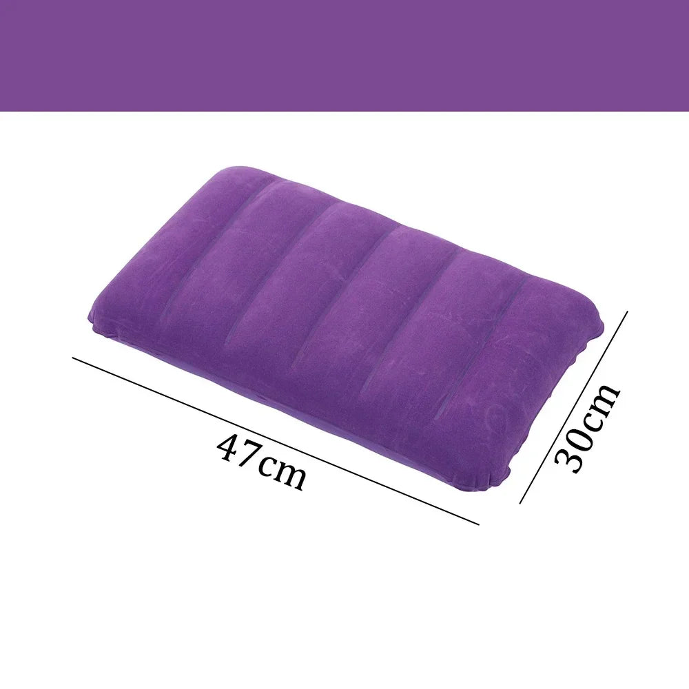 Napvoy Aufblasbares Reisekissen | Faltbar & Leicht | 47×30 cm Komfort | Für Camping & Flugreisen