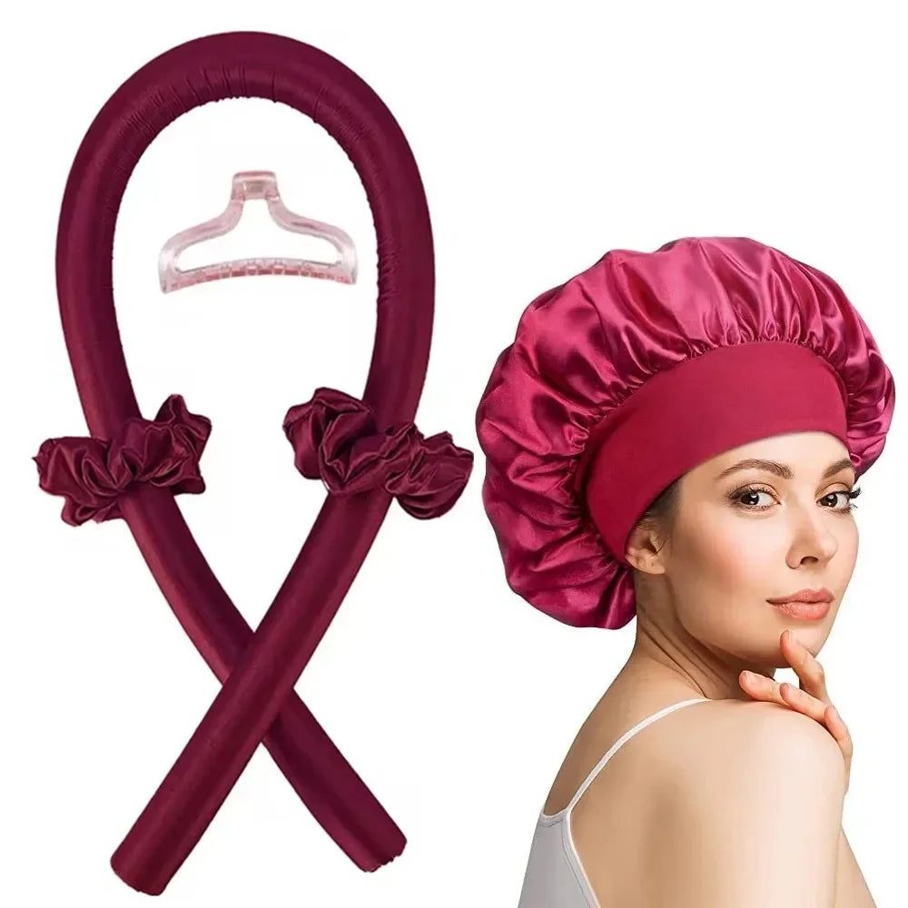 Curluxe Soft Wave Band | Hitzefreies Lockenband für Natürliche Locken | Über Nacht Für Alle Haartypen