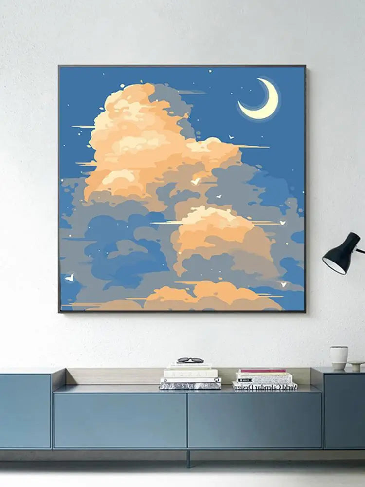 ColorVista | Malset Nach Zahlen | Entspannendes DIY-Kunstwerk | Mit Rahmen