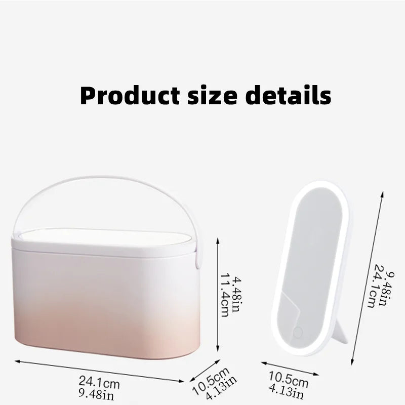 GlamBox™ - Organisieren Sie Ihr Make-up mit LED-Beleuchtung [Letzter Tag Rabatt]