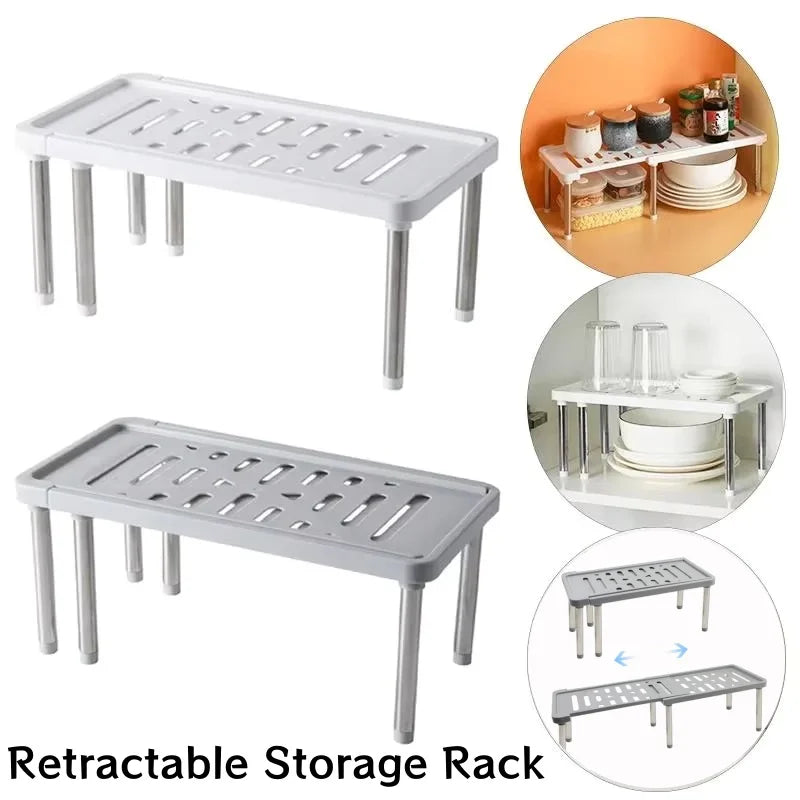 FlexiSpace Teleskopregal | Ausziehbar & Stabil | Rutschfeste Standfüße | Für Küche & Bad
