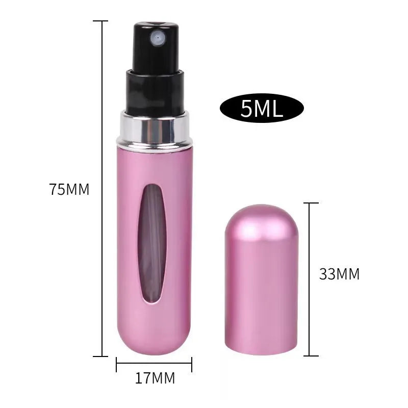Travessy Reise Flasche | Nachfüllbar & Auslaufsicher | 5ml Mini-Format | Für Parfüm & Serum