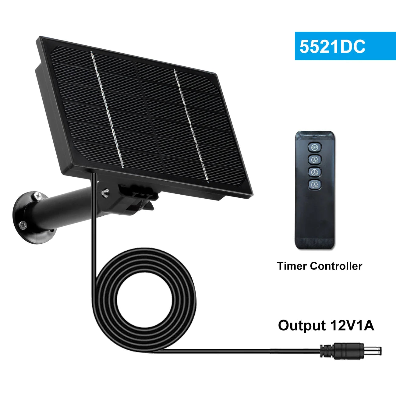 PowerSolar | 4W Solarpanel Ladegerät | IP66 Wasserdicht & Multifunktional | Für Outdoor & Camping