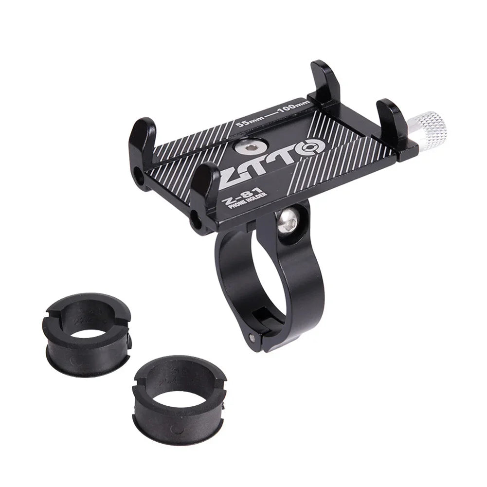 GripMaster 360 | Fahrrad-Handyhalterung | Stoßfest und Rotierbar | Aluminium