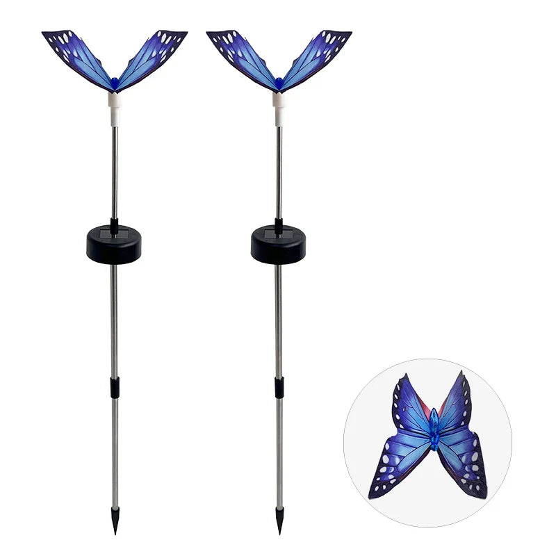 ButterflyGlow Solarlichter | Farbige LEDs | Schmetterlingsdesign für Garten & Deko