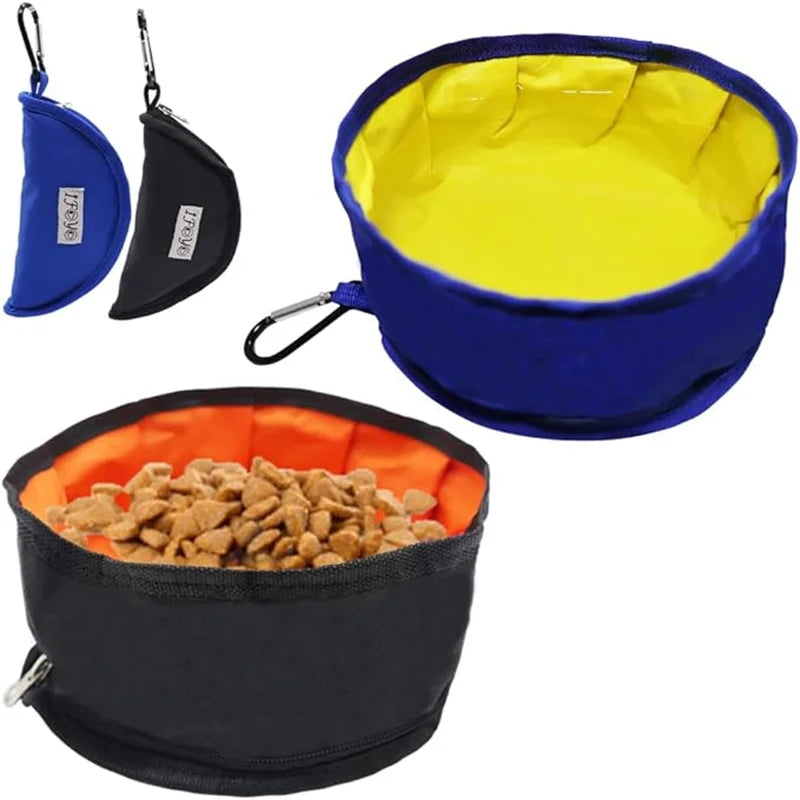 PawVoyage | Faltbarer Outdoor-Reisenapf für Hunde & Katzen | Wasserdicht, leicht & kompakt | Perfekt für Spaziergänge, Wanderungen & Reisen