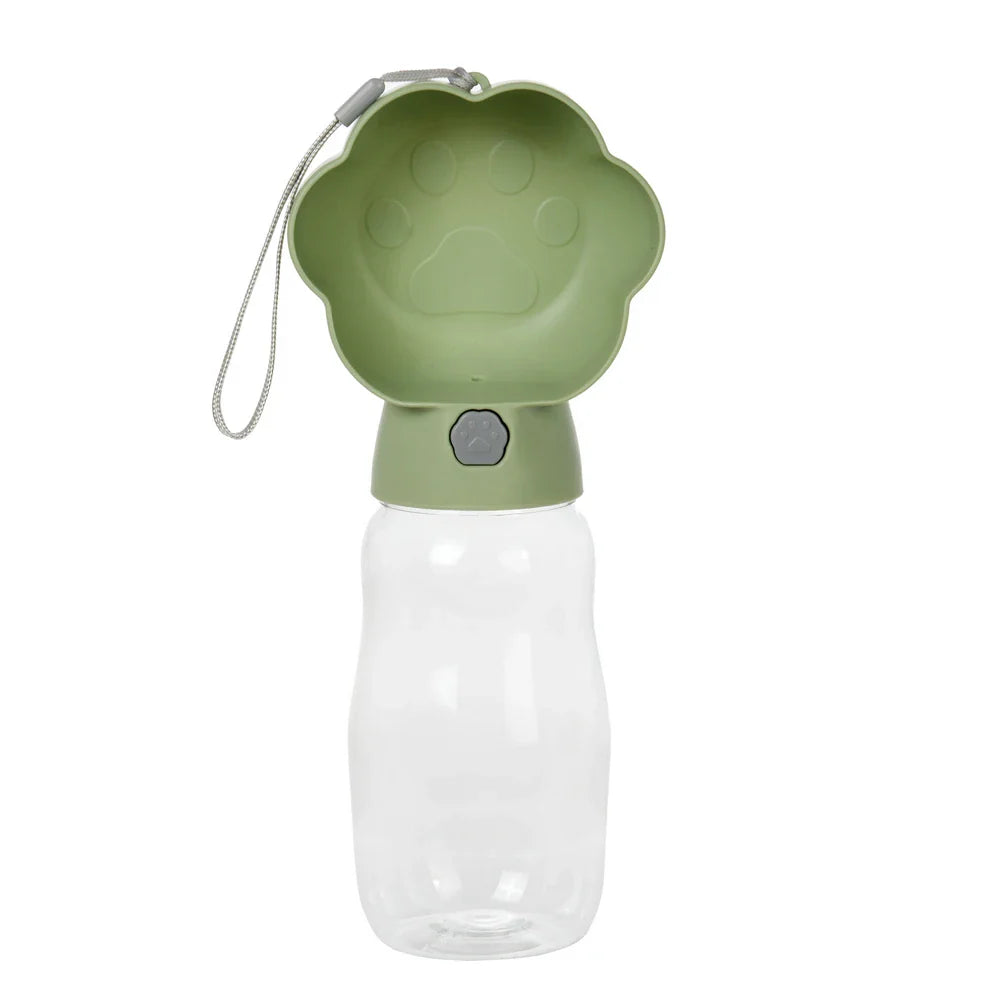 Pawava DuoGo | Wasser & Futterflasche | 2-in-1 Design | Für Unterwegs | Auslaufsicher & Kompakt