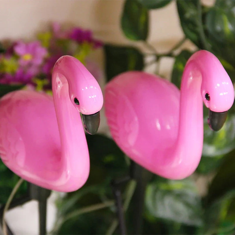 TropicaGlow Solarleuchte | Flamingo Design | Wetterfest & Solarbetrieben