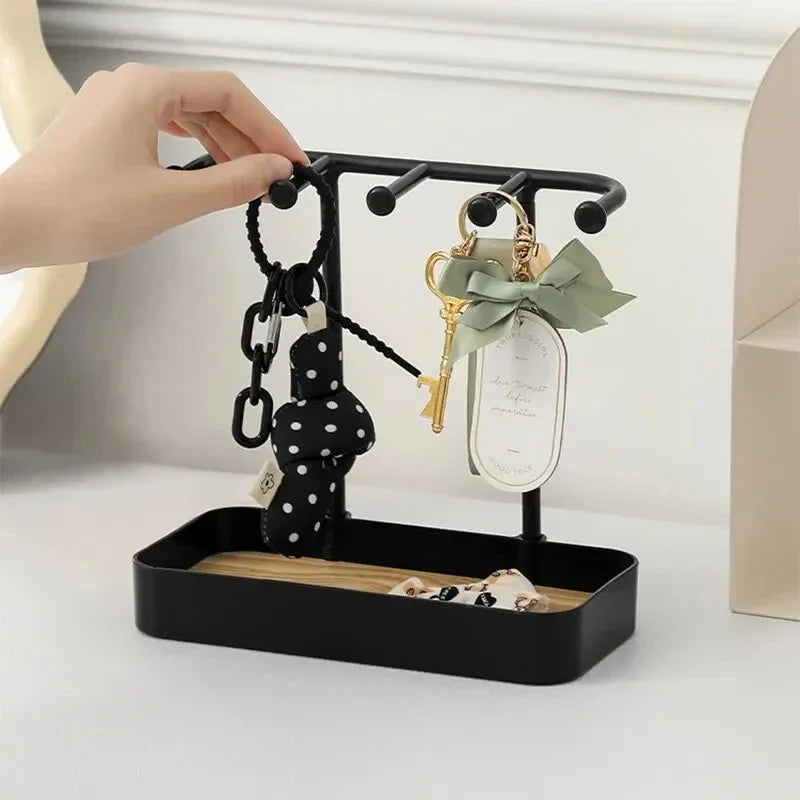 JewelNest | Schmuckhalter | Praktische Aufbewahrung & Elegantes Design | Holz und Kunststoff