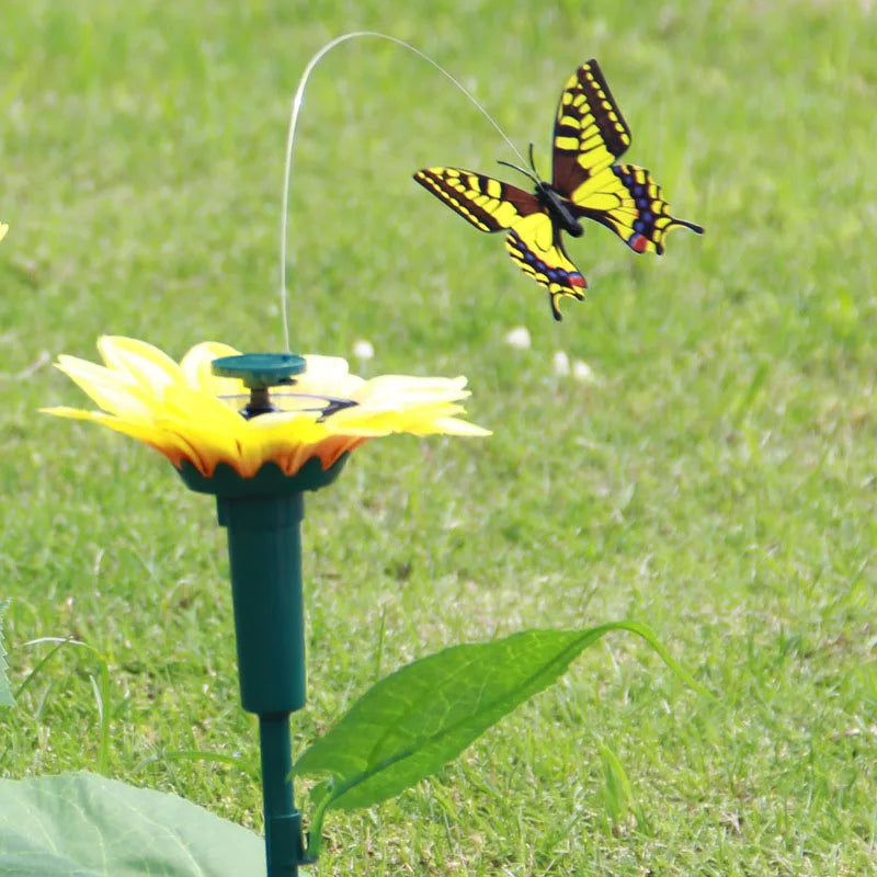 Solwina Sonnenblumenstecker | Solar-Deko Mit Bewegung | Wetterfest & Farbenfroh | Für Garten & Balkon